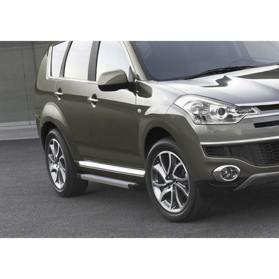 Порог-площадка &quot;Silver&quot; RIVAL, Mitsubishi ASX 2010-н.в., с крепежом, F173AL.4005.1