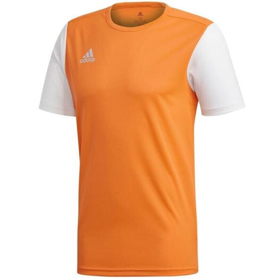 Мужская футболка спортивная желтая белая для бега Adidas Estro 19 JSY M DP3236 football jersey