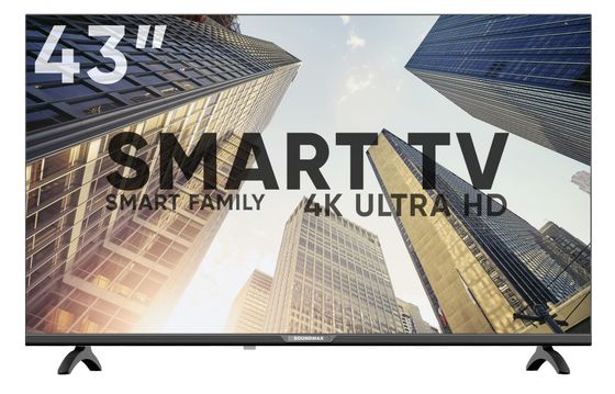 Телевизор LED 43&quot; Soundmax SM-LED43M01SU черный SmartTV безрамочный