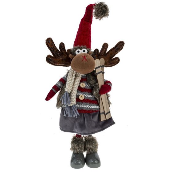 Игрушка набивная &quot;Олень&quot;, L16 W10 H38/27 см, 2в