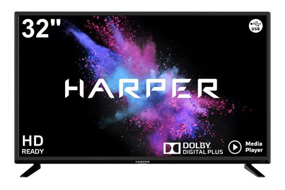 Телевизор LED 32&quot; Harper 32R490T черный