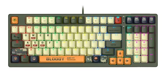 Клавиатура A4Tech Bloody S98 Aviator LED игровая проводная зеленый