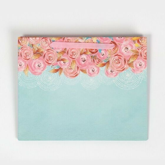 !09 НАБОР 3 ШТУКИ - Пакет подарочный ламинированный «Нежность», 22 × 17.5 × 8 см.