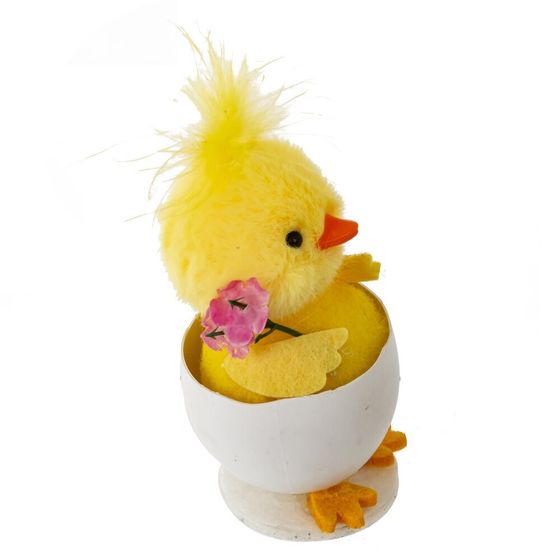 Фигурка декоративная &quot;Цыпленок&quot; (блок 12шт), L5 W5 H10 см, 2в.