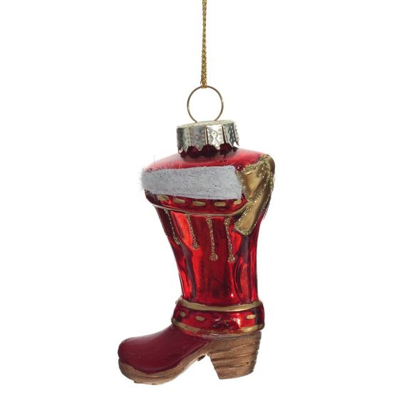 Украшение новогоднее &quot;Сапог&quot;, L5 W3,5 H8,5 см, 3в.
