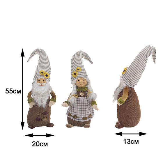 Игрушка набивная &quot;Гном&quot;, L20 W13 H55 см, 2в.