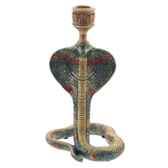 Подсвечник &quot;Змея&quot;, L12,5 W13,5 H24 см, 2в.