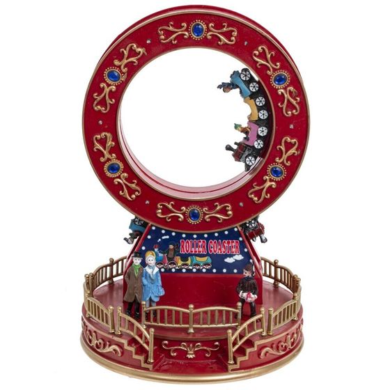 Фигурка декоративная &quot;Рождество&quot; (4 мелодии, подсвет, движ, 3xAA н/п, +USB), L19 W19 H28 см