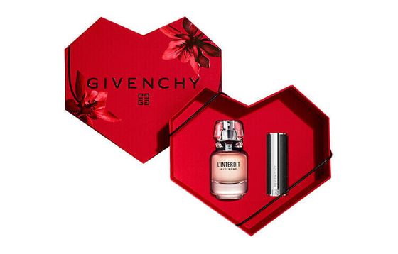 Givenchy Love-Entwined Forbidden Lip Balm Perfume Limited Edition Gift Boxes Velour Complexion 2-Piece Set