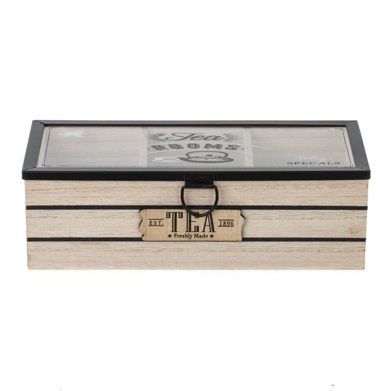 Шкатулка для чайных пакетиков, L24 W10,5 H7,5 см