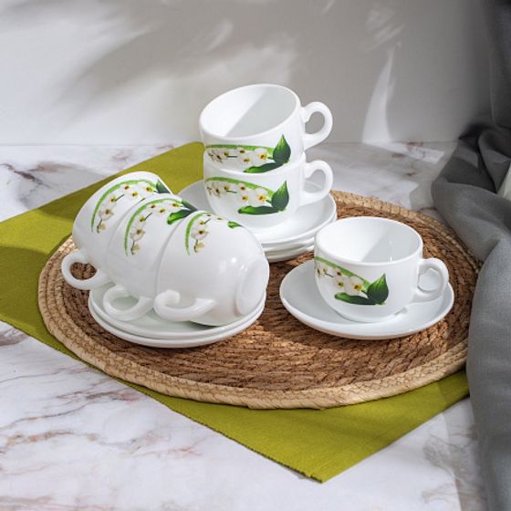 Набор столовый DIWALI WHITE ORCHID 46 предметов