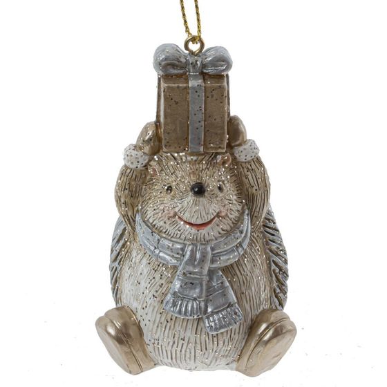 Фигурка декоративная подвесная &quot;Ежик&quot;, L4 W5 H9 см, 4в.