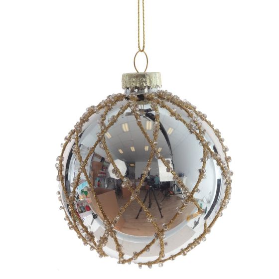 Украшение новогоднее "Шар", L7 W7 H9 см, 4в.