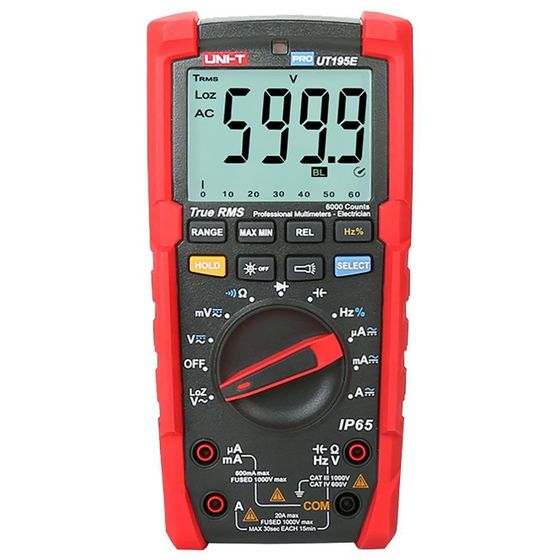 Мультиметр профессиональный UNI-T UT195E 1000В 20А 60МОм