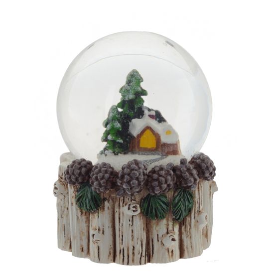 Фигурка декор в стекл шаре &quot;Домик&quot;, D 4.5 см, L4,5 W4,5 H6 см, 3в.