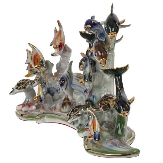 Фигурка декоративная "Морская композиция", L23 W9 H13 см, 1 штука. дизайн микс