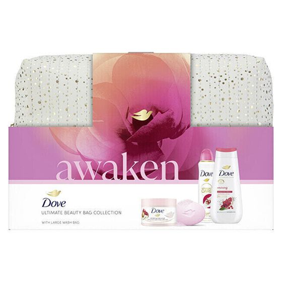 Awaken body care gift set with cosmetic bag