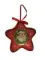 !09 Елочная игрушка Звезда "Grande" d=8 см. цвет зелено-красный