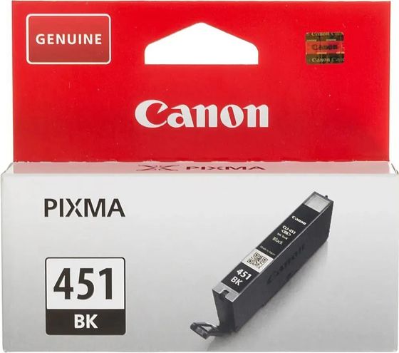 Картридж струйный Canon CLI-451BK 6523B001 черный (337стр.) (7мл) для Canon Pixma iP7240/MG6340/MG5440