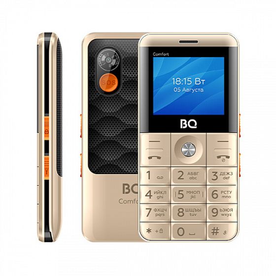 Мобильный телефон BQ 2006 Comfort Gold+Black