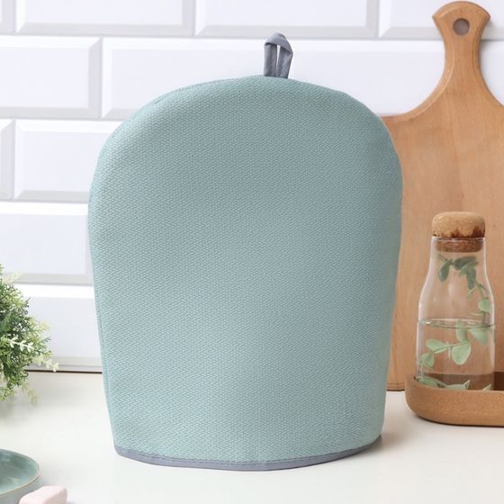 Грелка на чайник Этель Home collection green 28×28 см, 61% лён, 39% хлопок