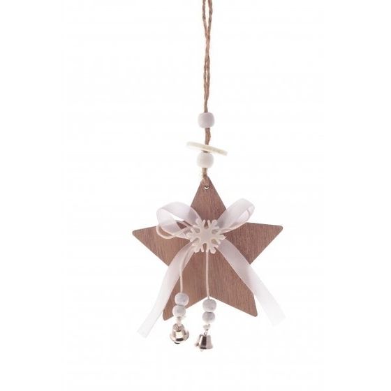 Украшение новогоднее &quot;Звезда&quot;, L9 W1,5 H9 см, 3в.