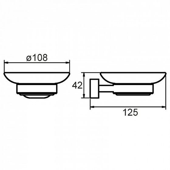 !09 Мыльница настенная Solomon SOLSMG0M42