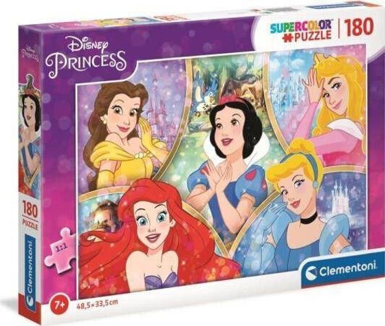 Clementoni Puzzle 180 Princess. Księżniczki 29311