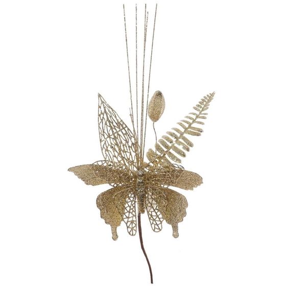 Изделие декоративное &quot;Бабочка&quot;, L18 W3 H38 см, 4в.