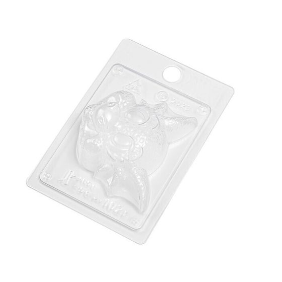 !09 Форма для шоколада пластиковая «Голова дракона», размер изделия 8,5×7,5×3 см, цвет прозрачный