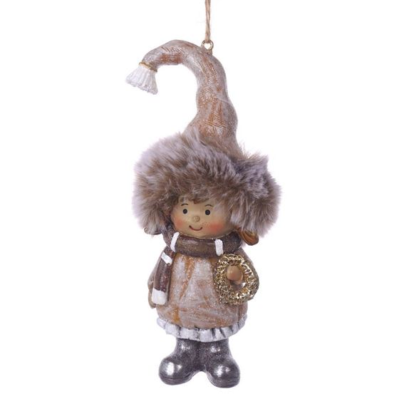 Фигурка декоративная подвесная  "Дети",  L6 W5 H13 см, 2в.