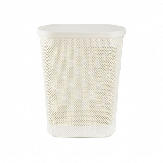 Корзина для белья NICKEL слоновая кость 58л 36.1x47.4x57.6см с крышкой