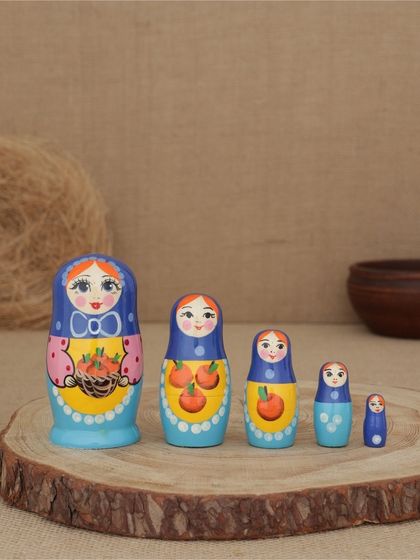 Матрешка &quot;Яблочки&quot; 5 кукольная