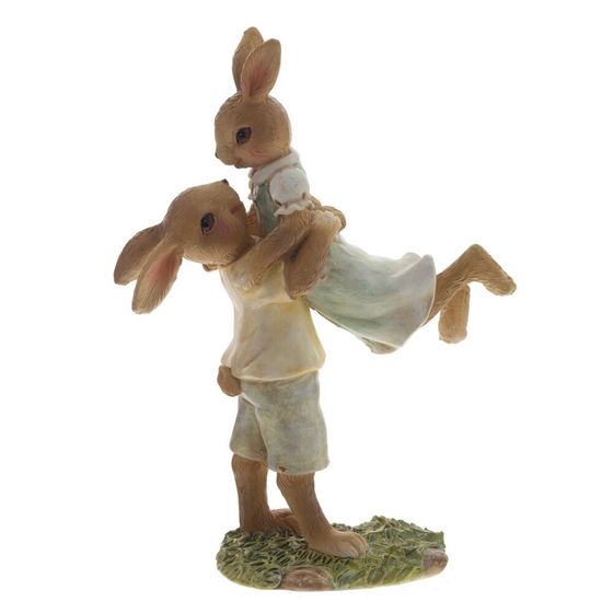 Фигурка декоративная &quot;Зайцы&quot;, L13 W5,5 H18 см