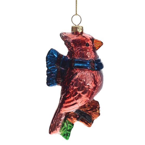 Украшение новогоднее &quot;Птичка&quot;, L8 W5 H13 см, 4в.