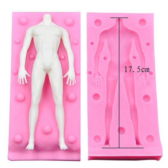 Форма силиконовая «Фигура мужчины», размер изделия 18,2 × 5,5 см