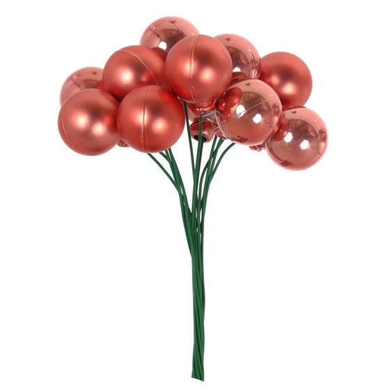 Набор из 12 шт, Изделие декоративное &quot;Ягоды&quot; (20мм), L9 W4 H15 см