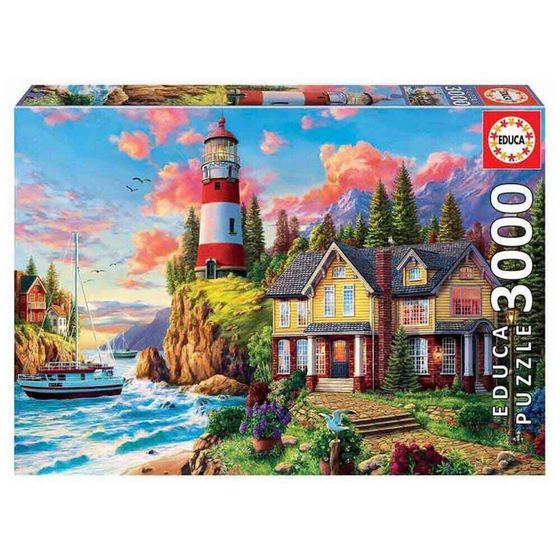 EDUCA BORRAS Lighthouse Near The Ocean Puzzle 3000 pieces