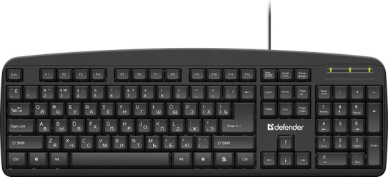Клавиатура Defender Office HB-910 проводная черный