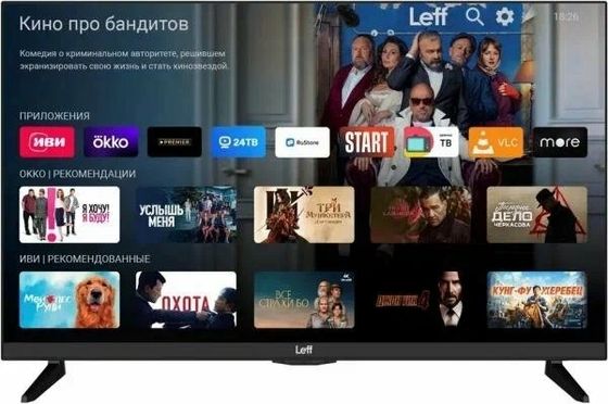 Телевизор LED 32&quot; Leff 32F670S черный SmartTV AndroidTV безрамочный