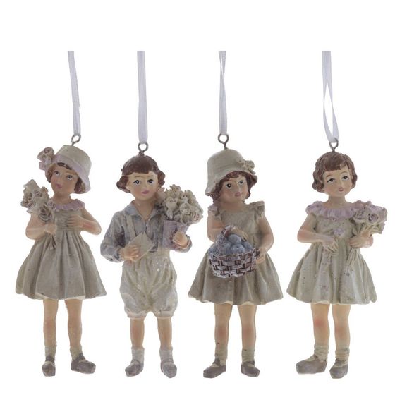 Изделие декоративное подвесное "Девочка/Мальчик", L5 W4 H11 см, 4в.