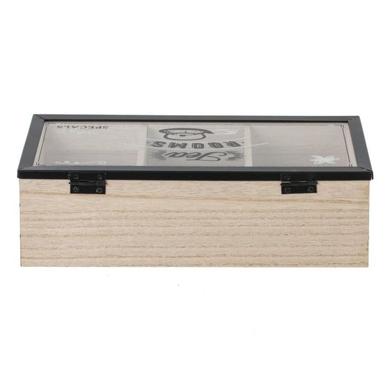 Шкатулка для чайных пакетиков, L24 W10,5 H7,5 см