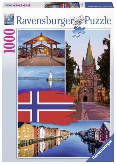 Ravensburger Puzzle 1000 elementów. Trondheim (GXP-632846)