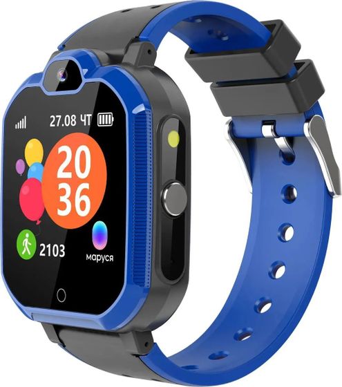 Смарт-часы Geozon KIDS NEO BLUE G-W20BLU 1.4&quot; регулируемый синий (G-W20BLU)