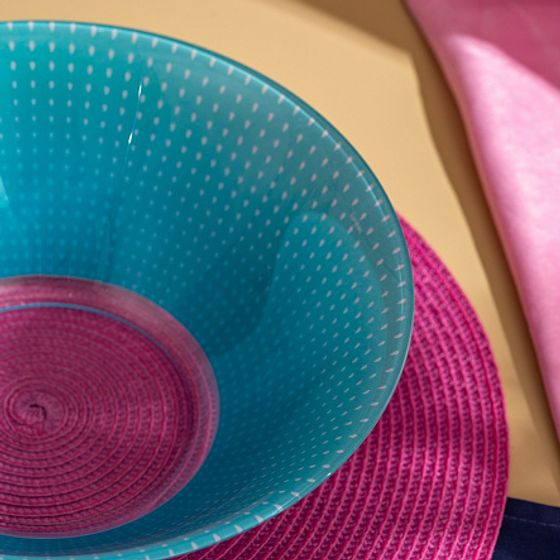 Набор столовый CARINA POP ART TURQUOISE 44 предмета