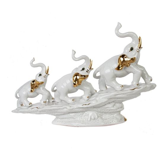 Фигурка декоративная "Слоны", L43 W12 H29 см