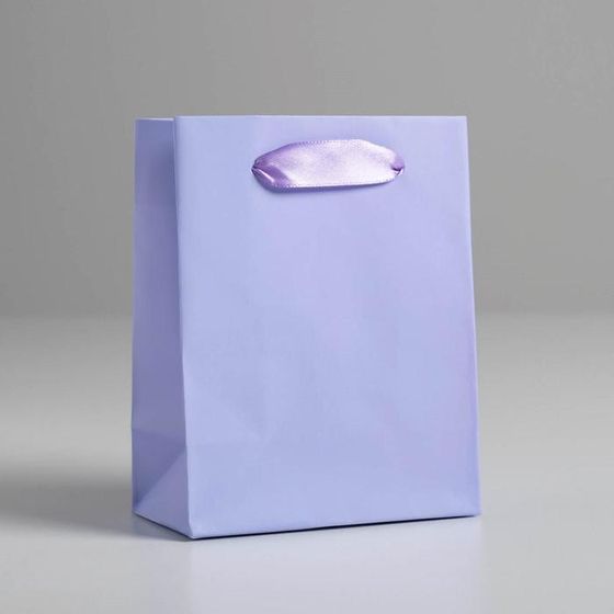 Пакет подарочный «Сиреневый», 11,5 × 14.5 × 6 см