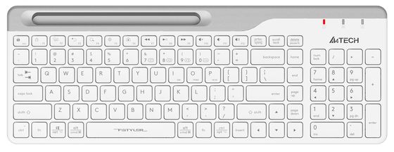 Клавиатура A4Tech Fstyler FBK25 беспров. белый/серый BT/Radio