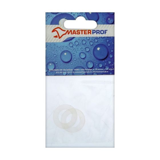 Набор силиконовых прокладок для счетчиков воды Masterprof ИС.131355, Ду 15 (3/4&quot;), по 2 шт.