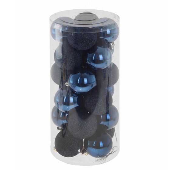 Набор из 24шт Украшение новогоднее "Шар", D 6 см, L14 W14 H31 см